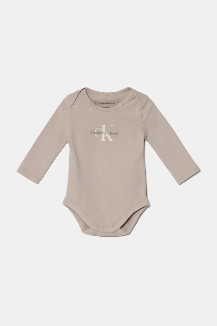 Calvin Klein Jeans body niemowlęce Produkt niemowlęcy beżowy IN0IN00033.PPYA