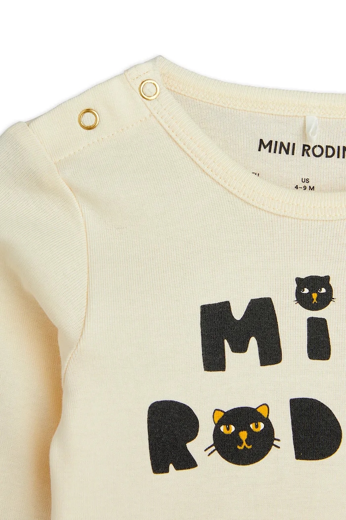 Fiú Mini Rodini baba szett Mini Rodini Cats 2514010611 bézs
