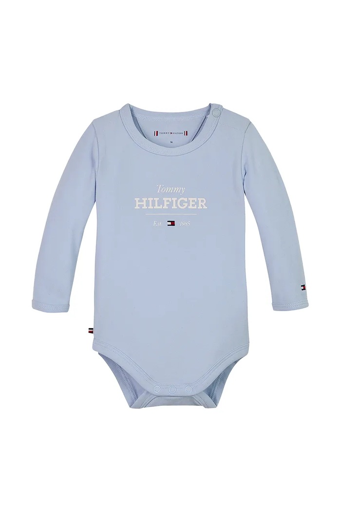 Βαμβακερά φορμάκια για μωρά Tommy Hilfiger μπλε KN0KN01974.PPYA