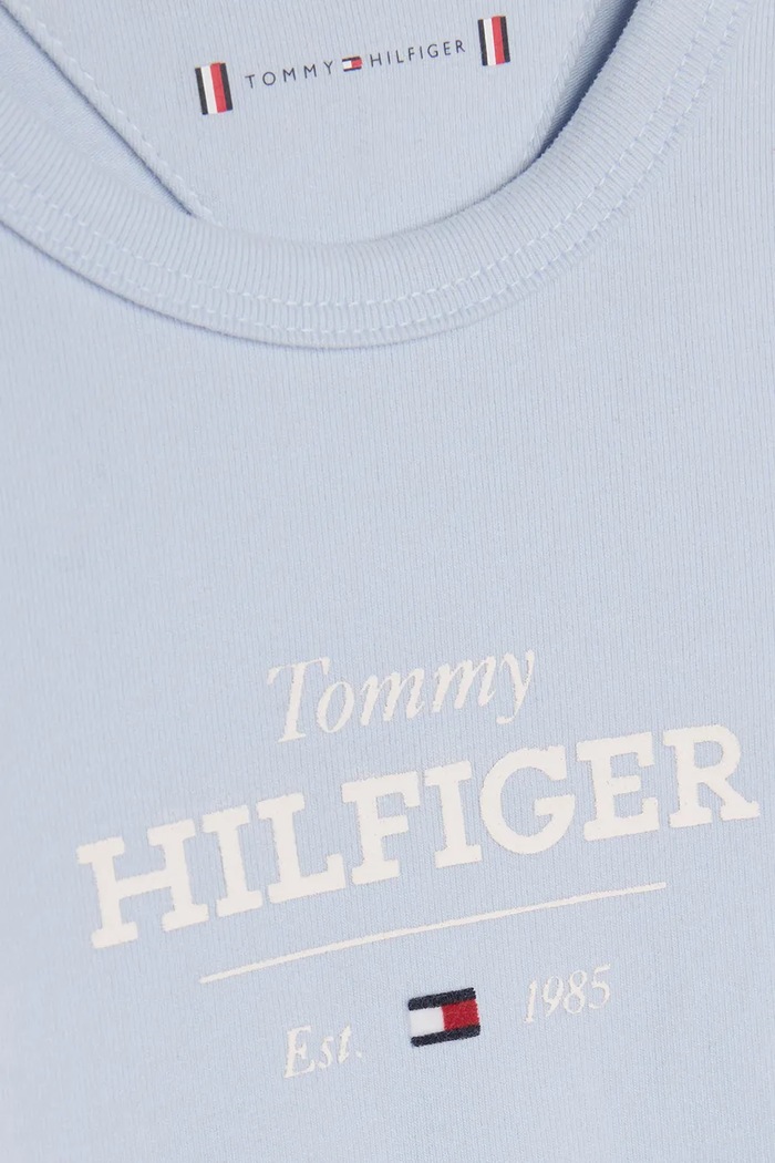 Κοριτσίστικα Βαμβακερά φορμάκια για μωρά Tommy Hilfiger KN0KN01974.PPYA μπλε
