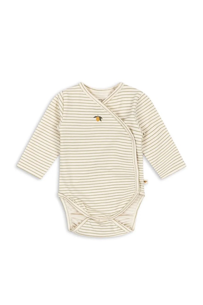 Konges Sløjd gyerek body BASIC LS NEWBORN BODY GOTS Bébi termékek bézs KS102243