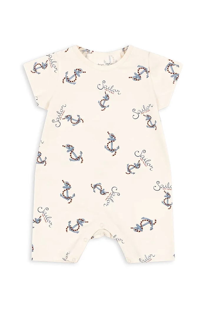 Konges Sløjd costum bebe BASIC ROMPER GOTS Produs pentru bebe bej KS103153