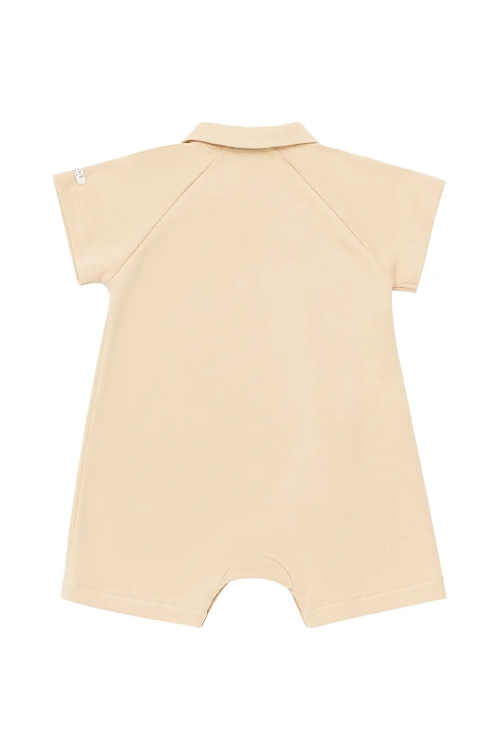 Băieți Donsje salopete bebelusi din bumbac Adriaen Playsuit Red Panda 3035602 bej