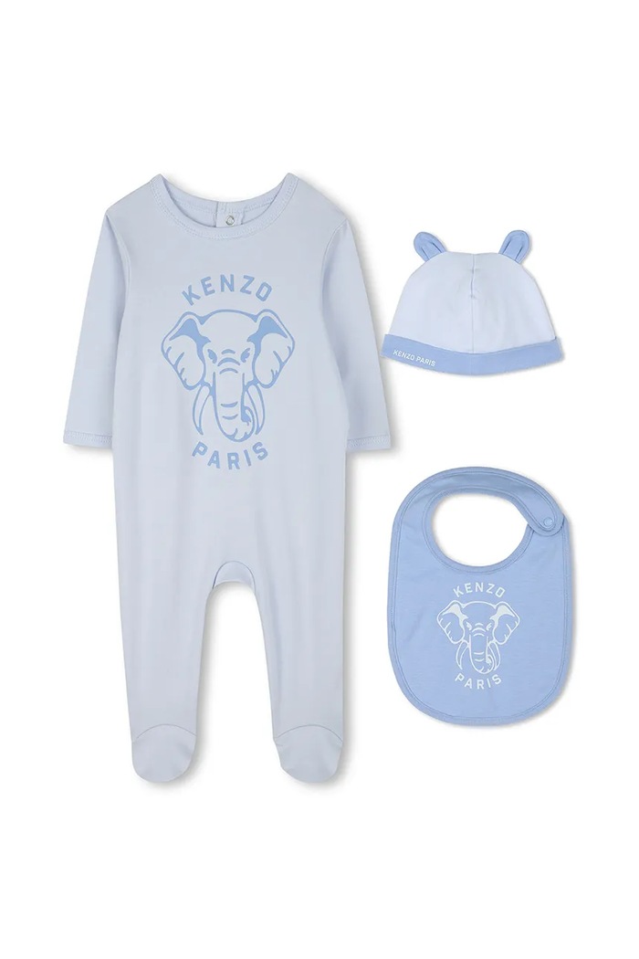 Pamučni kombinezon za bebe Kenzo Kids plava K60866