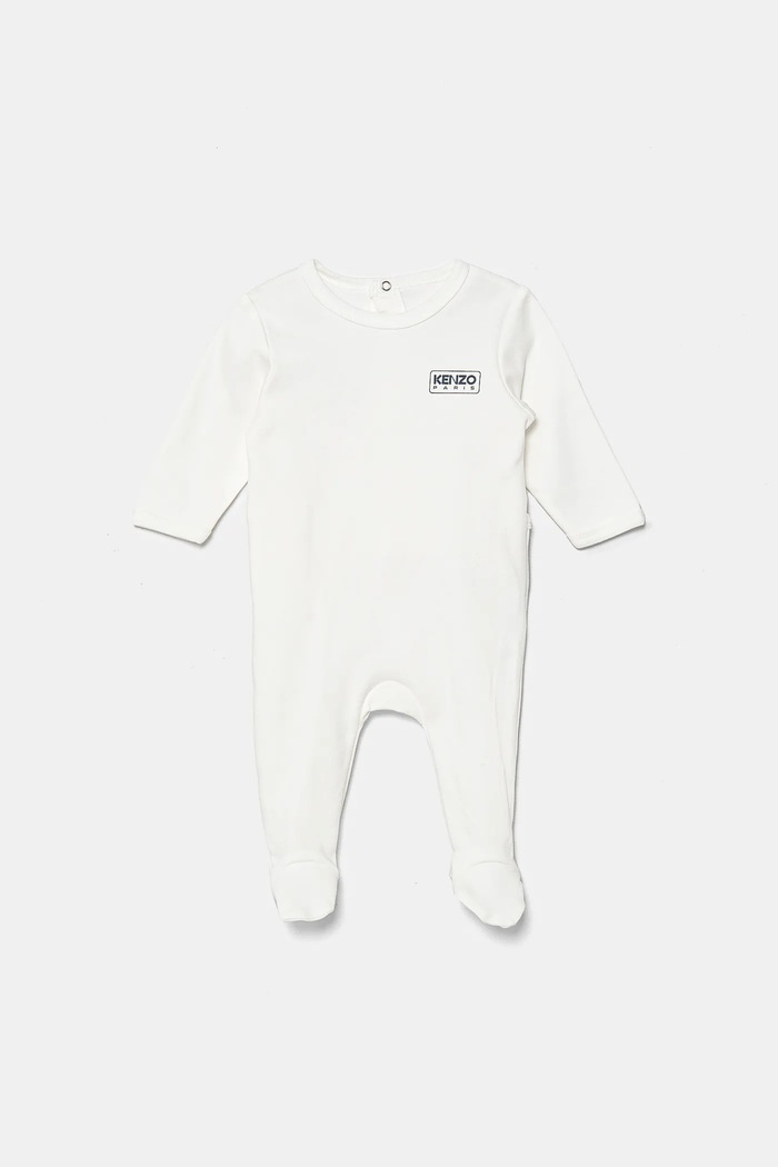 Chłopiec Kenzo Kids śpioszki bawełniane niemowlęce 2-pack K60872 biały