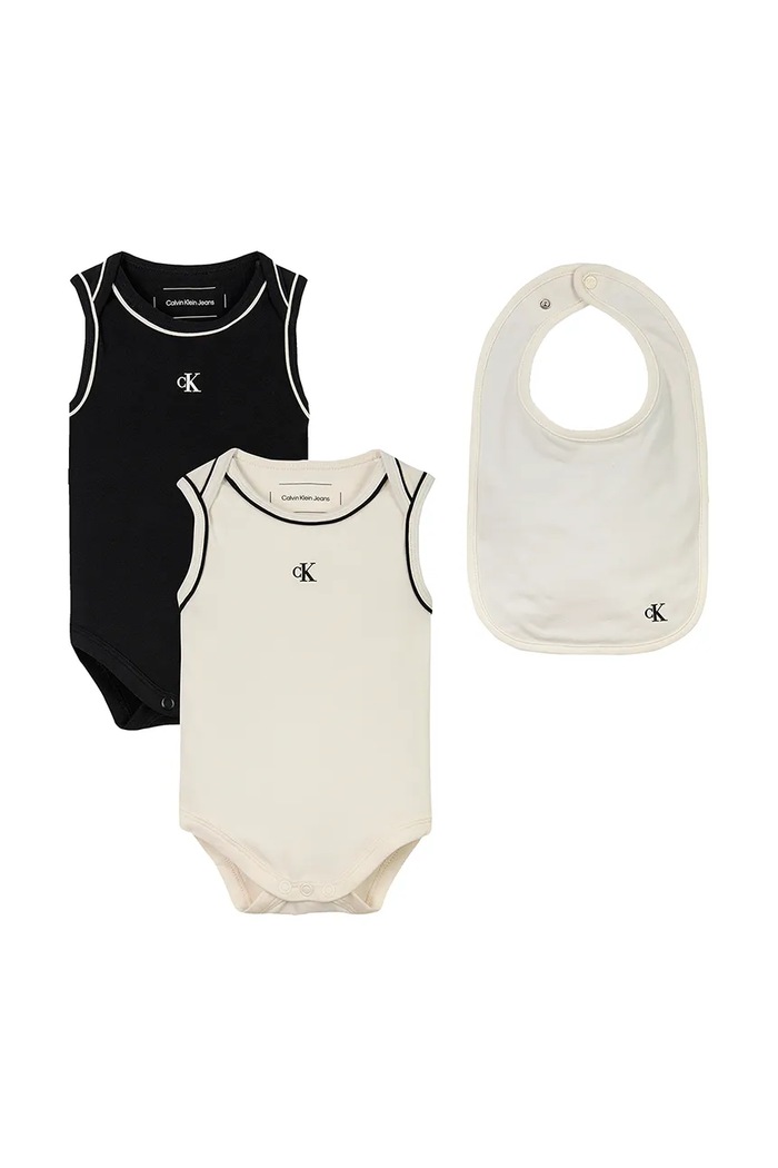 Calvin Klein Jeans body niemowlęce 2-pack Produkt niemowlęcy beżowy IN0IN00183.PPYA