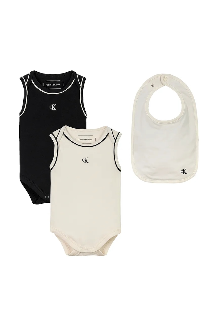 Calvin Klein Jeans body niemowlęce 2-pack Produkt niemowlęcy beżowy IN0IN00183.PPYA