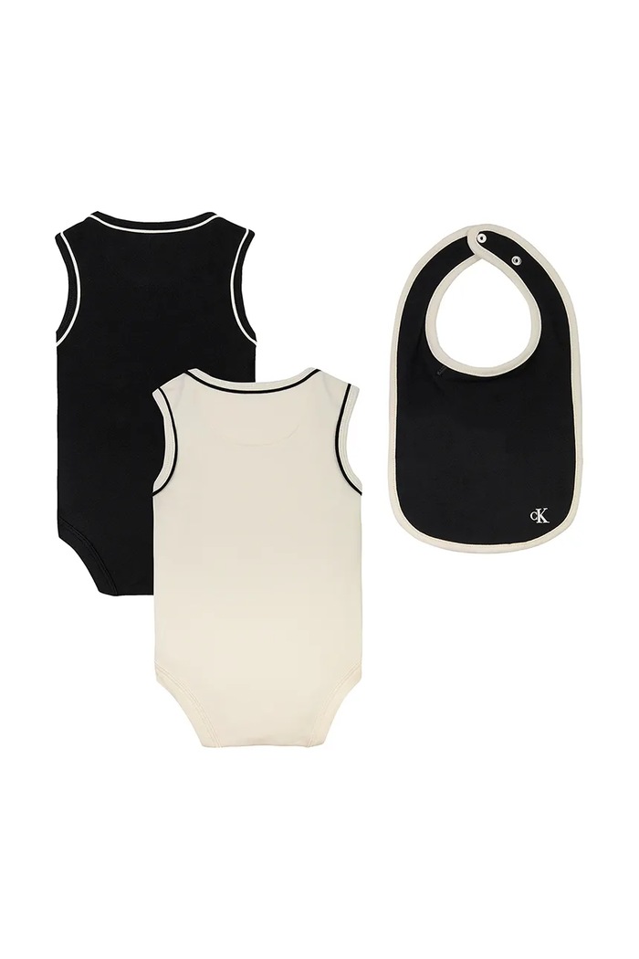 Calvin Klein Jeans body niemowlęce 2-pack IN0IN00183.PPYA beżowy SS25