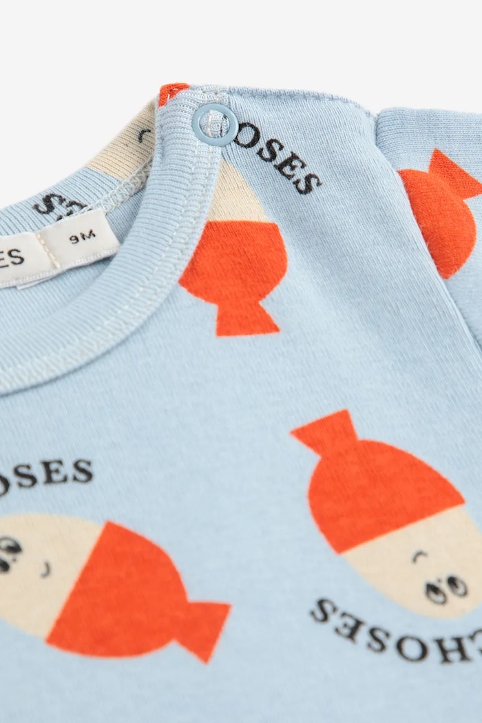 Bodi za bebe Bobo Choses Morning Egg 125AB004 plava SS25