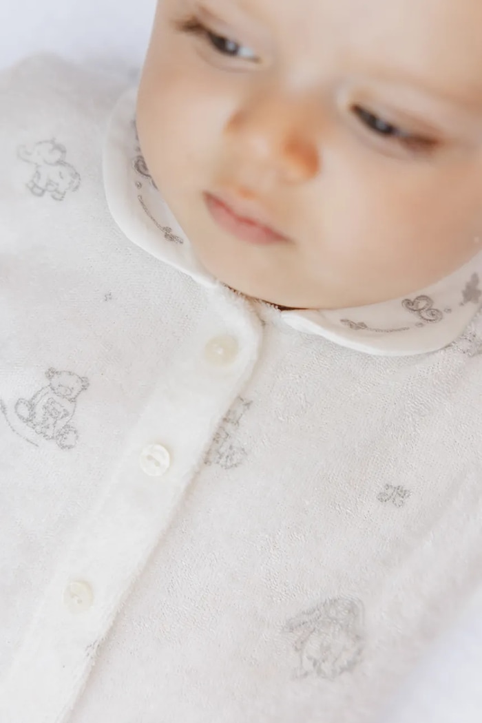 Pamučni kombinezon za bebe Tartine et Chocolat CA33080 bijela