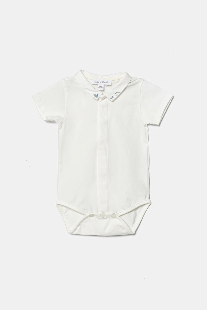 Tartine et Chocolat rampers bawełniany niemowlęcy CA37020 niebieski SS25