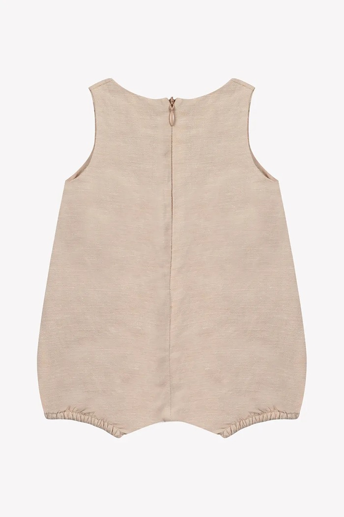 Бебешки къс гащеризон от лен Tartine et Chocolat CA33020.60.74 бежов SS25