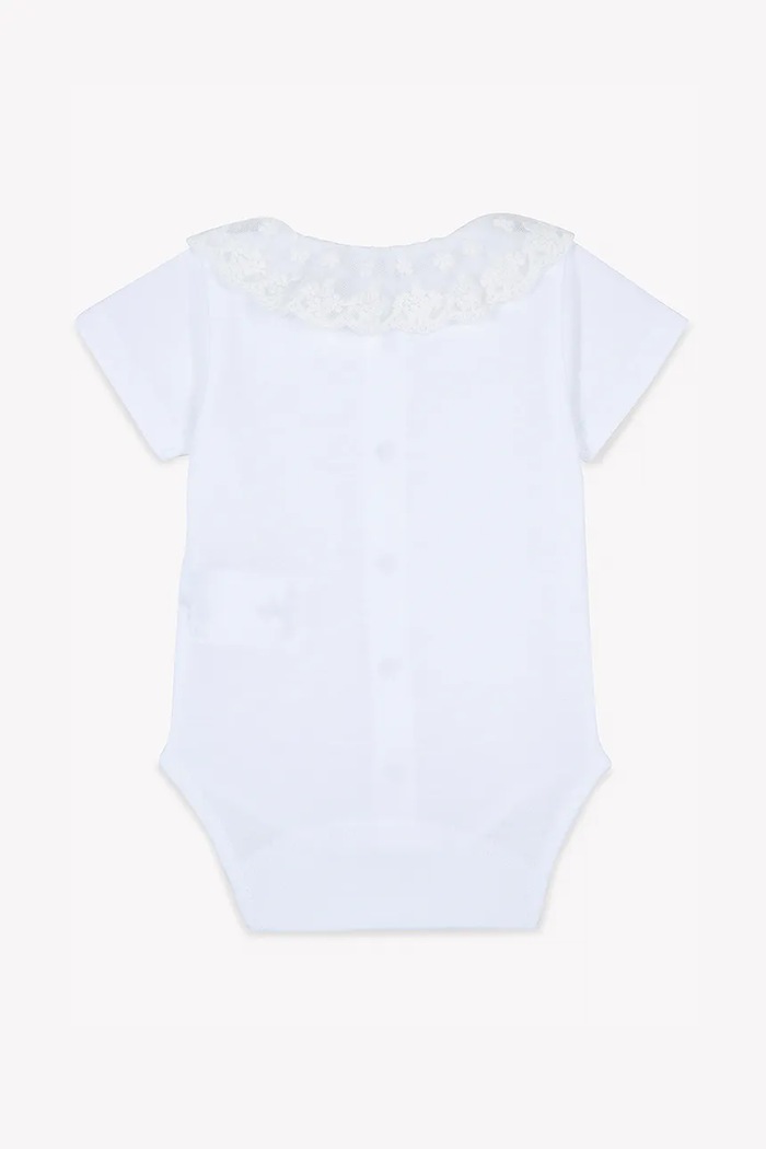 Tartine et Chocolat body din bumbac pentru bebelusi CA11000.53.74 alb SS25