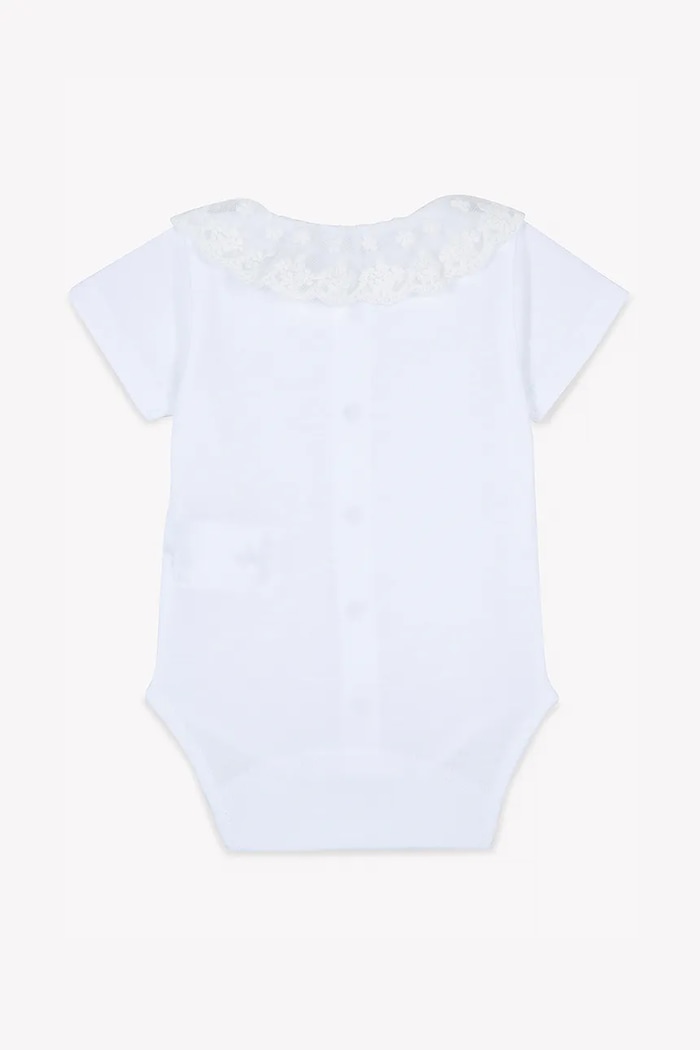 Tartine et Chocolat body din bumbac pentru bebelusi CA11000.53.74 alb SS25