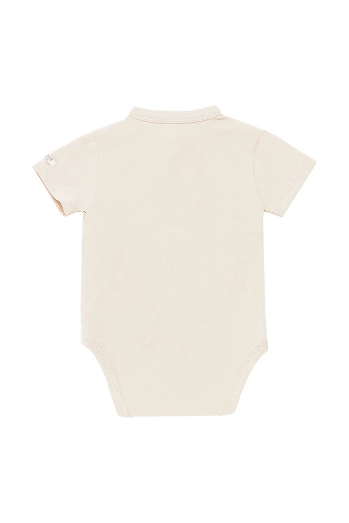 Fiú Donsje pamut baba body Cadey Bodysuit Olive 3036002 bézs