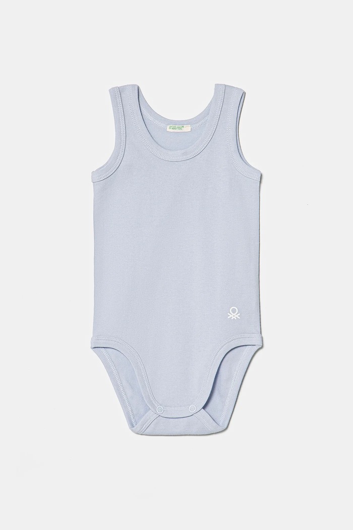 United Colors of Benetton body bawełniane niemowlęce 3-pack 3GI70B136.W.Reprop.PPYA niebieski SS25