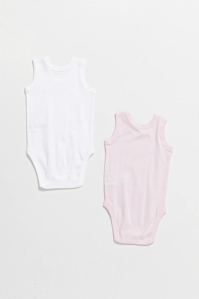 Bavlněné kojenecké body United Colors of Benetton 3-pack 3GI70B136.W.Reprop.PPYA růžová SS25