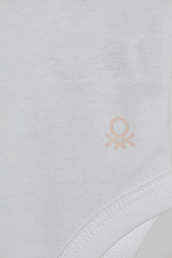 Pamučni bodi za bebe United Colors of Benetton 3-pack 3GI70B089.W.Reprop.PPYA roza