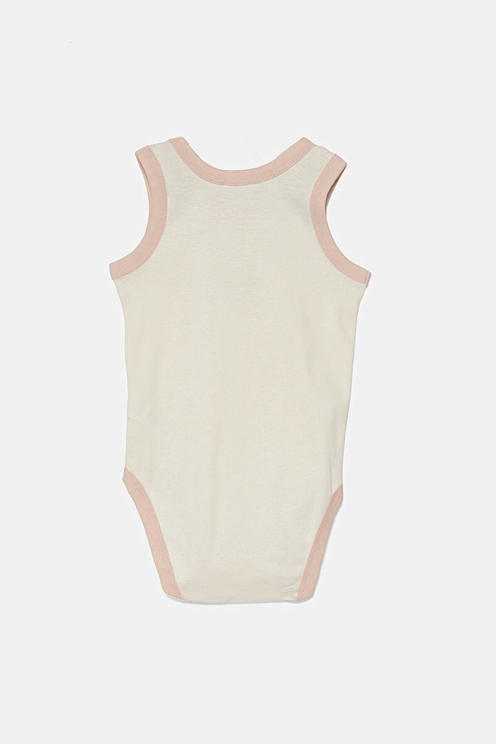 Pamučni bodi za bebe United Colors of Benetton 2-pack bež 3GI70B00Y.W.Seasonal