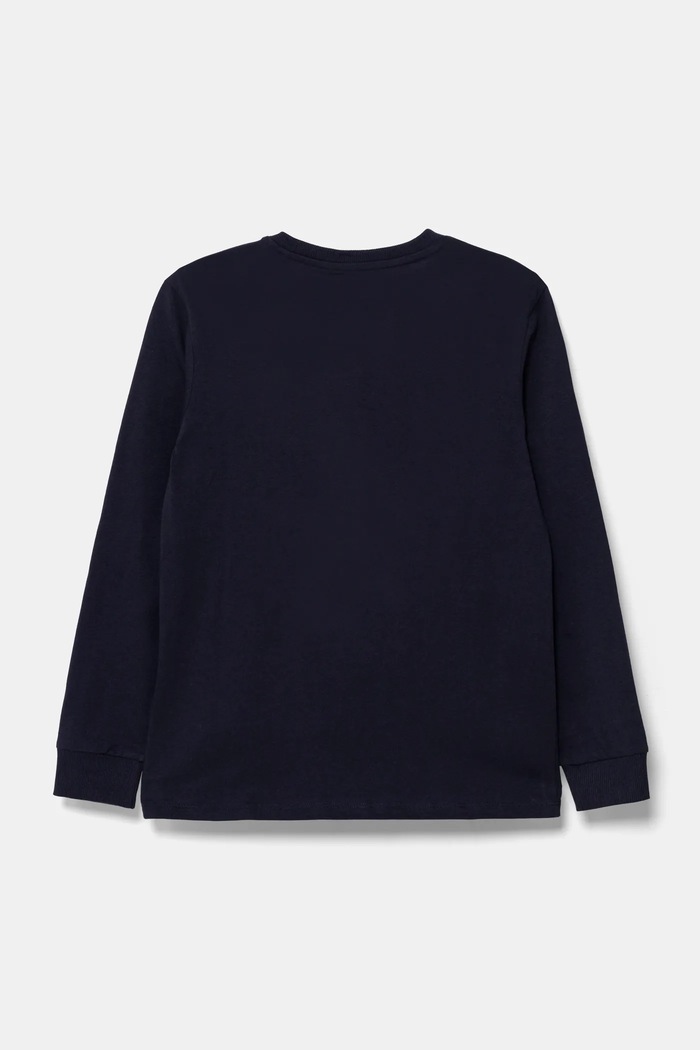 Guess longsleeve din bumbac pentru copii L5RI32.K8HM4.PPYA bleumarin SS25