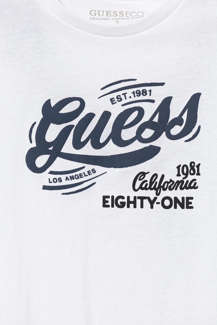 Chłopiec Guess longsleeve bawełniany dziecięcy N5RI17.K8HM4.PPYA biały
