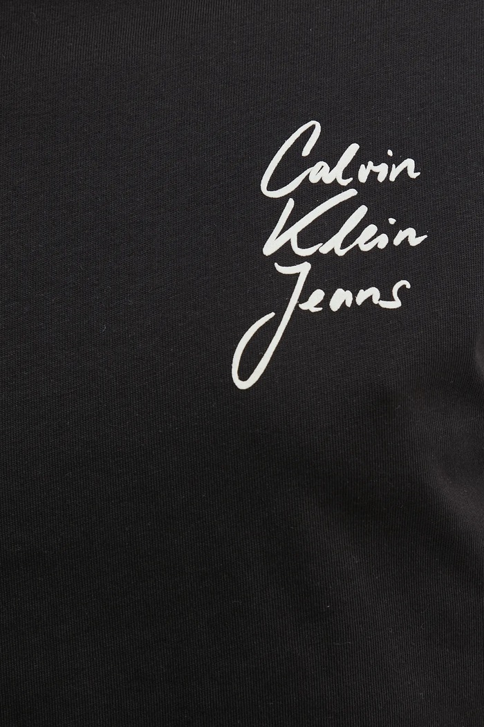 Calvin Klein Jeans pamut hosszúujjú J20J224991 fekete