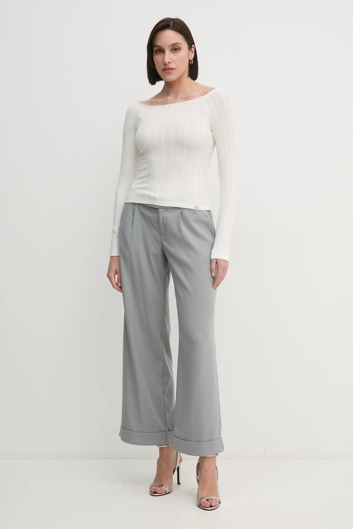 Tričko s dlouhým rukávem Calvin Klein Jeans J20J224992 béžová SS25
