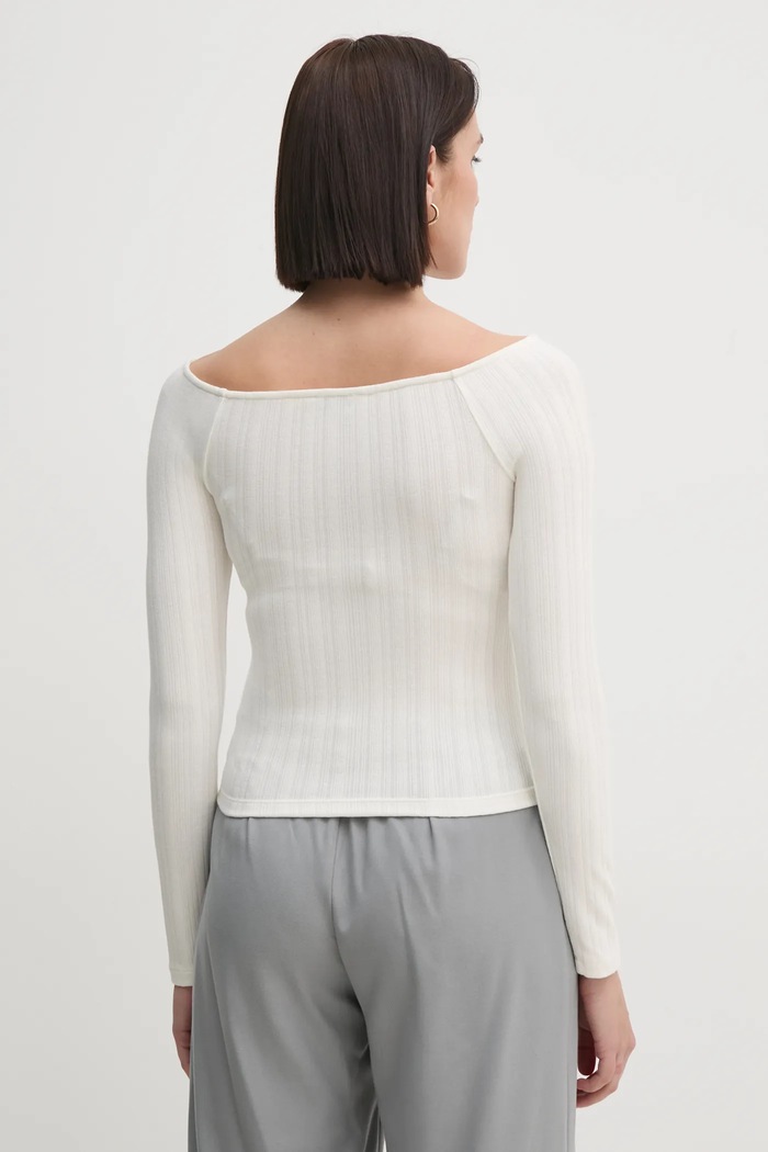 Oblečení Tričko s dlouhým rukávem Calvin Klein Jeans J20J224992 béžová