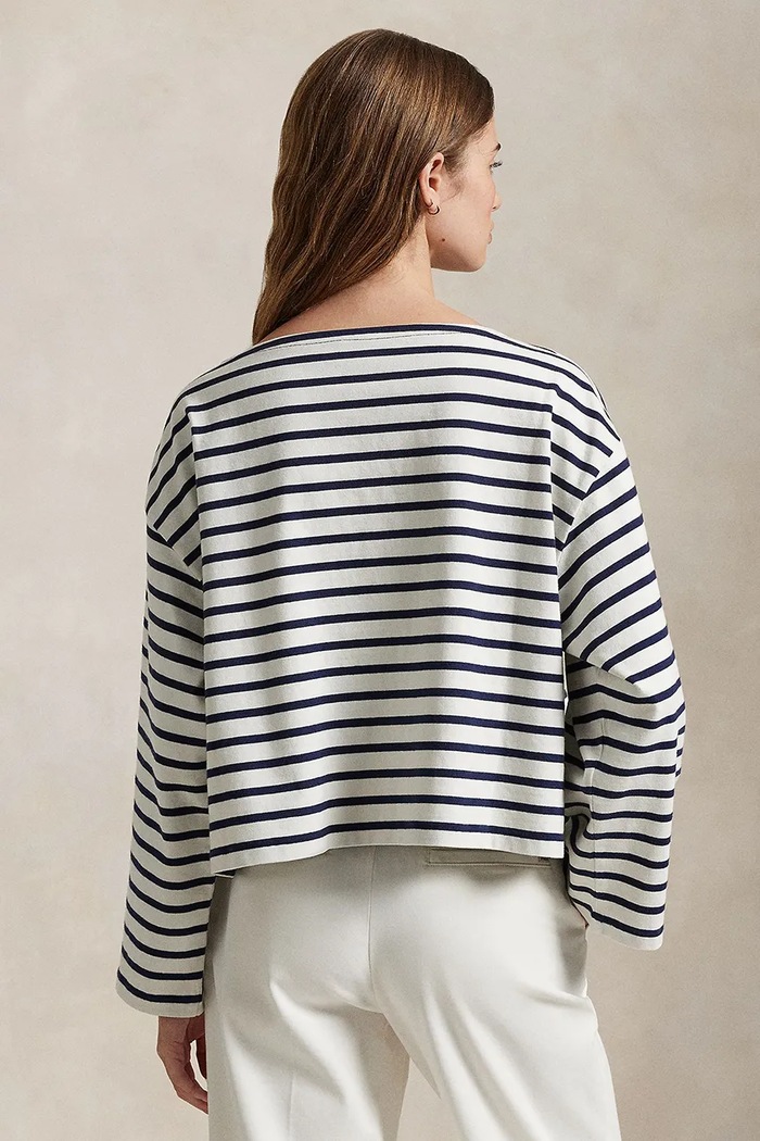 Бавовняний лонгслів Polo Ralph Lauren 211959103 білий AW25