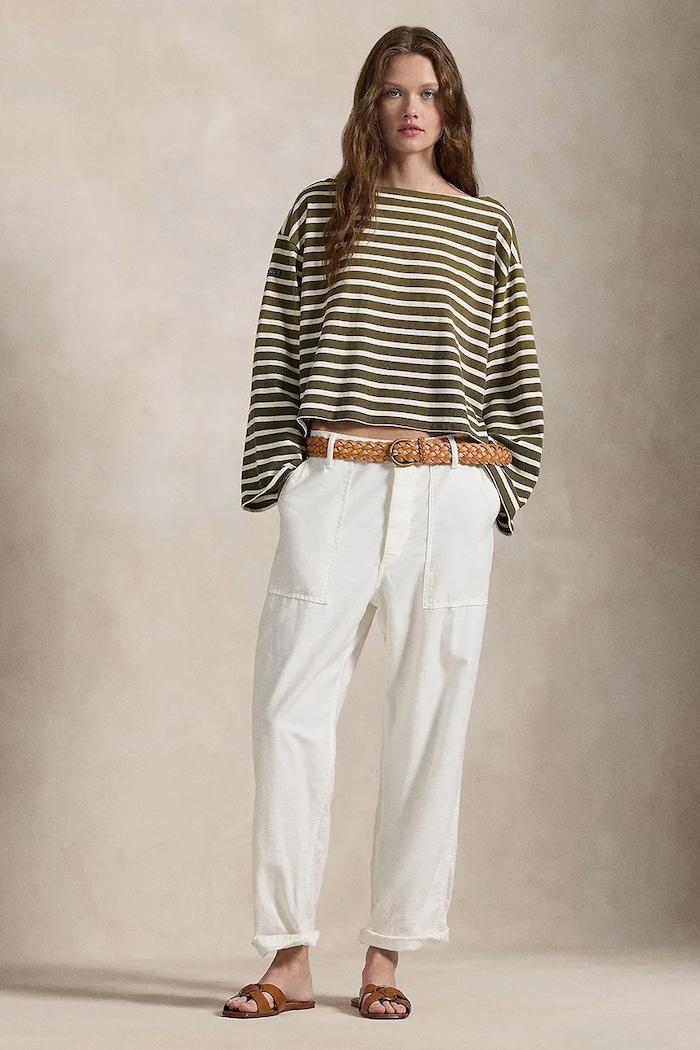 Одяг Бавовняний лонгслів Polo Ralph Lauren 211959103 зелений