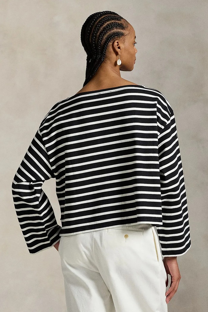 Бавовняний лонгслів Polo Ralph Lauren 211959103 чорний AW25
