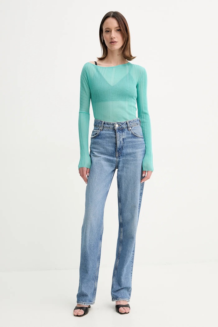 Pinko maglione 104766.A1ND turchese SS25