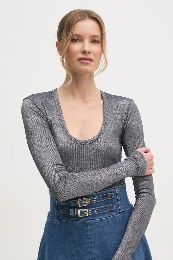 Pinko longsleeve uni argintiu 104650.A2CQ