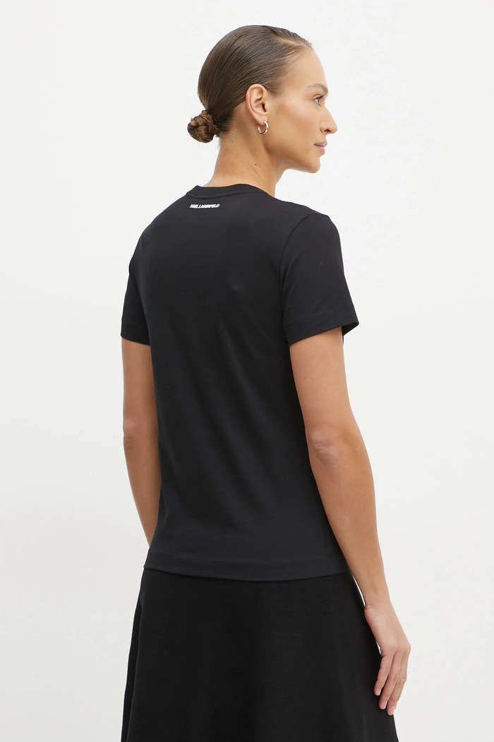 Îmbrăcăminte Karl Lagerfeld tricou din bumbac A1W17090 negru