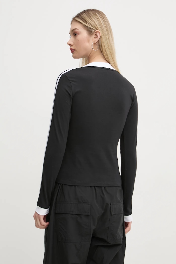 Clothing adidas Originals longsleeve shirt V-NECK LS IY7247 black