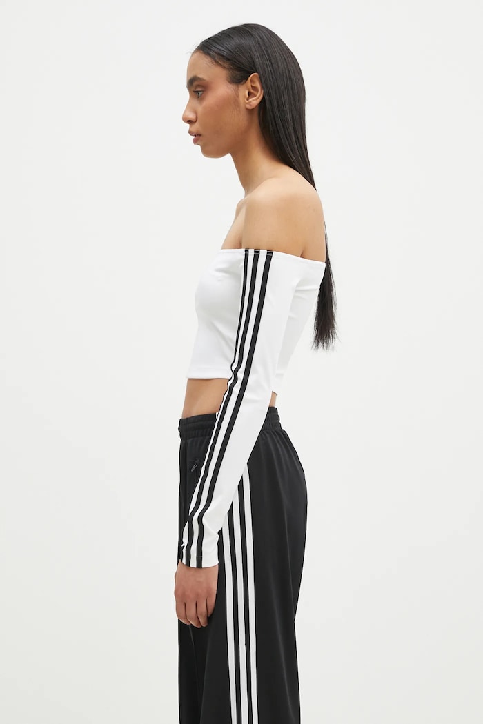 Majica dugih rukava adidas Originals Off Shoulder JD0275 bijela SS25