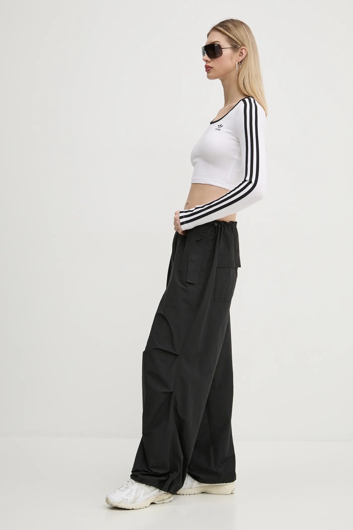 adidas Originals longsleeve 3S LS CROP JD4625 biały SS25