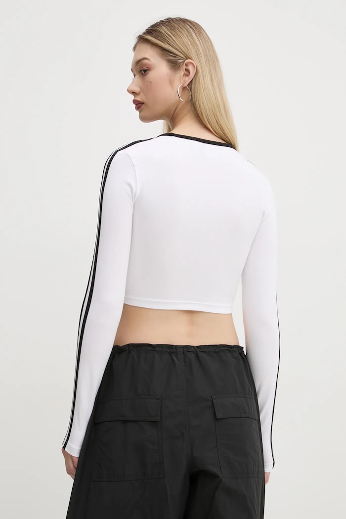 Odzież adidas Originals longsleeve 3S LS CROP JD4625 biały