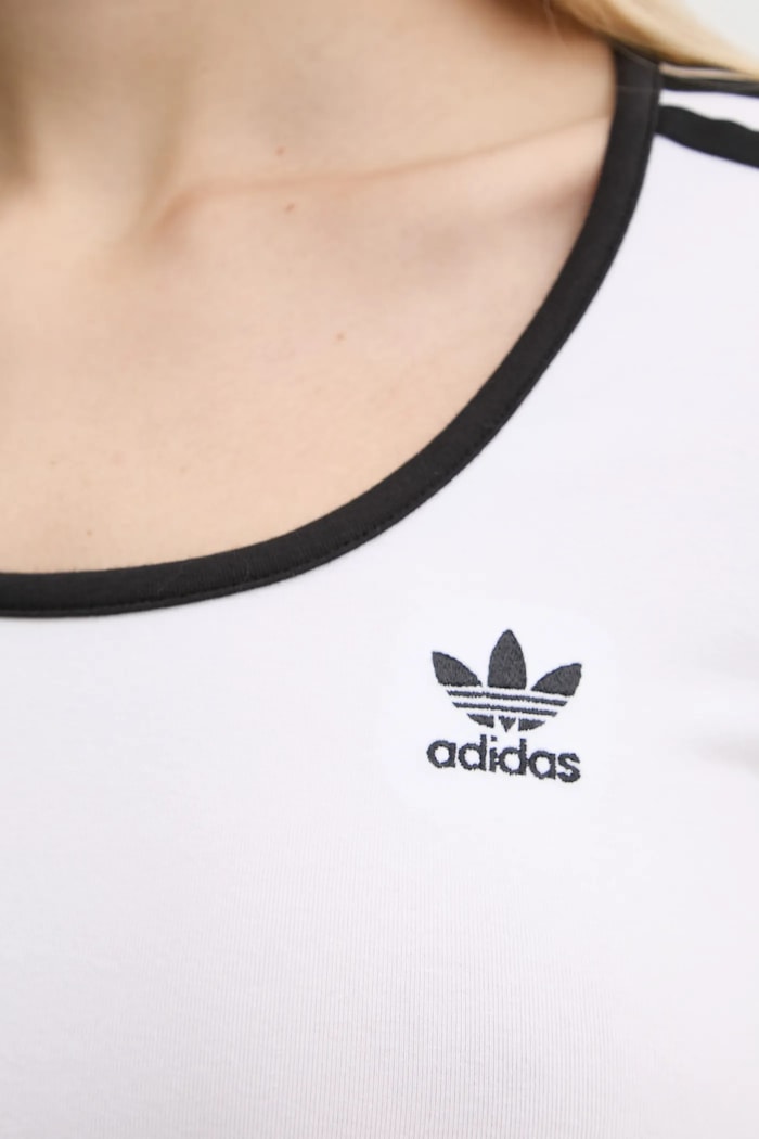 adidas Originals longsleeve 3S LS CROP JD4625 biały