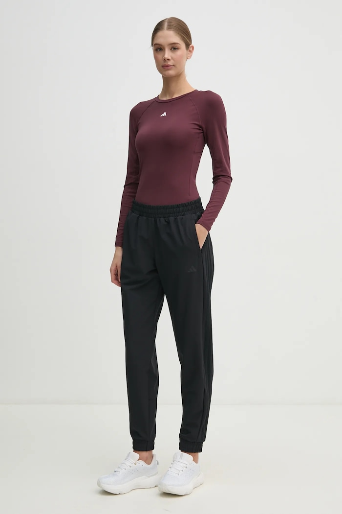 adidas Performance longsleeve treningowy Techfit JC9966 bordowy SS25