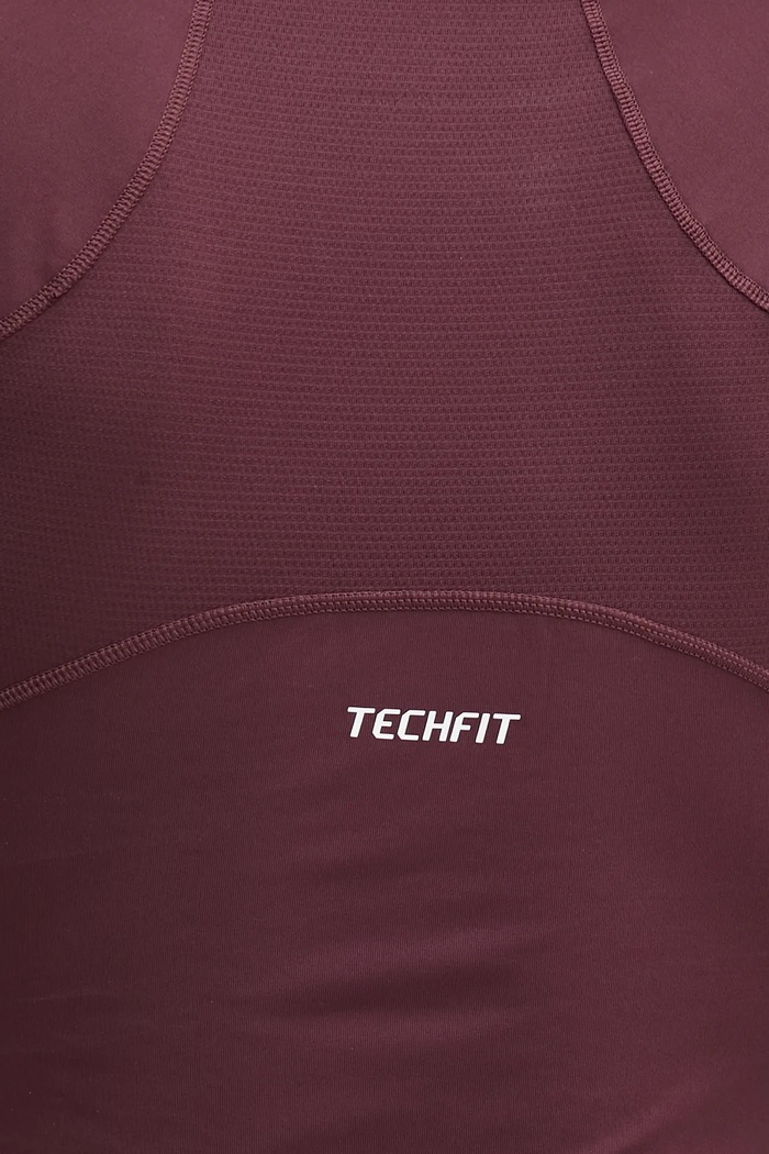 adidas Performance longsleeve treningowy Techfit JC9966 bordowy