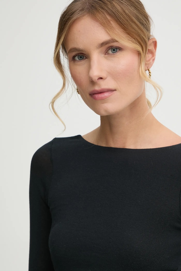 Bavlnené tričko s dlhým rukávom Pepe Jeans LULLY čierna PL505987