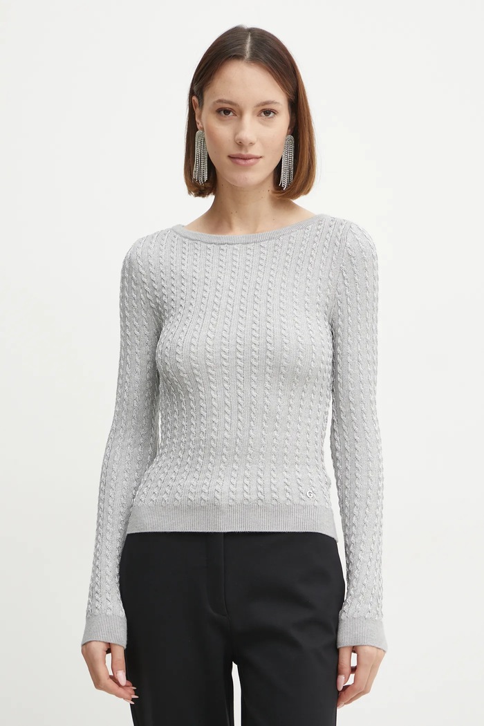 Pulover Guess JOSIE okrugli siva W5RR04.Z3KT0