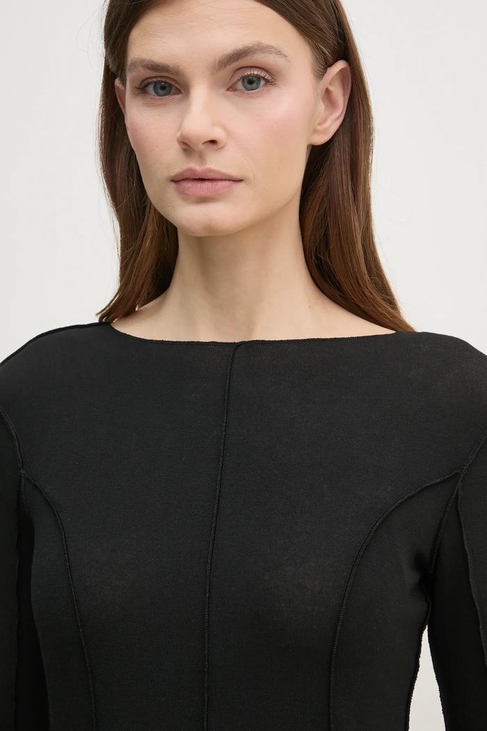 Sisley longsleeve czarny 33FEL106W