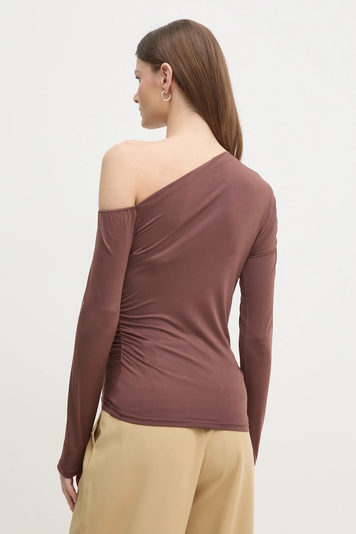 Îmbrăcăminte Sisley Bluza 33TXL400X maro