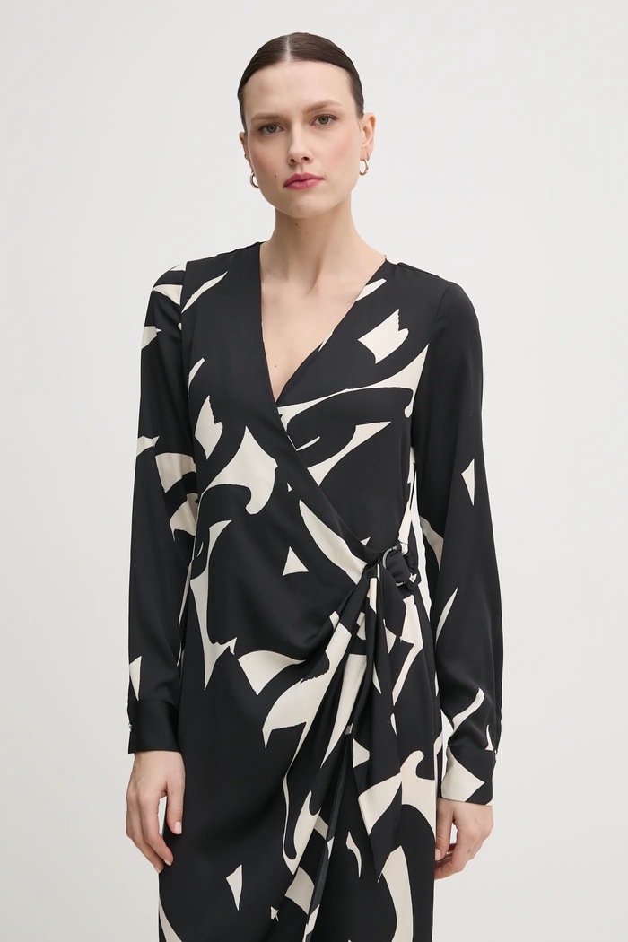Haljina Dkny DD4JSD34 crna SS25