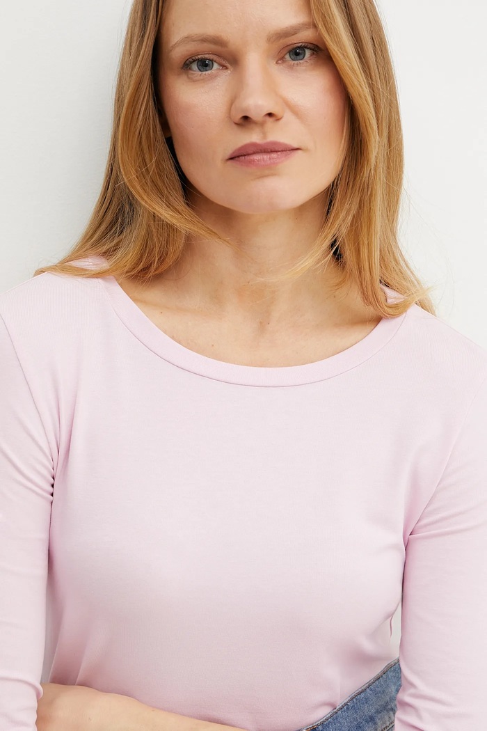 Weekend Max Mara camicia a maniche lunghe rosa 2515971021600