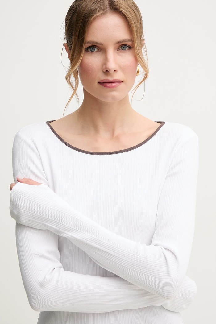 MM by Max Mara camicia a maniche lunghe bianco 2516941037600