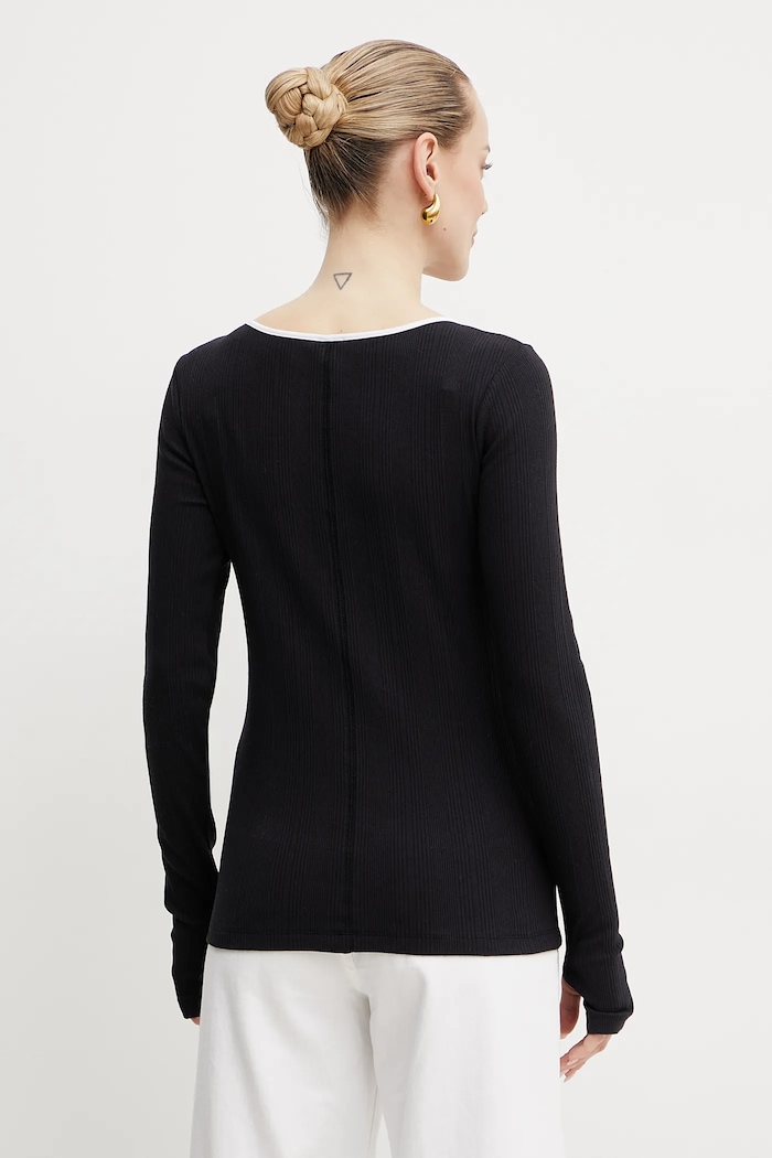 Abbigliamento MM by Max Mara camicia a maniche lunghe 2516941037600 blu navy