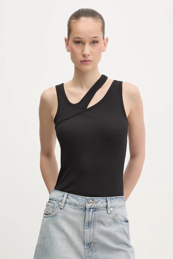 Top HUGO slim čierna 50537044